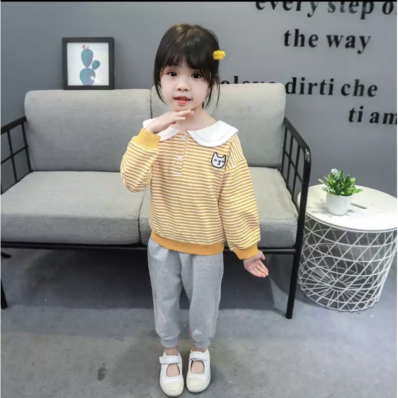 SETELAN ANAK TERLUCU/SETELAN SWEATER RAINBOW 1-5 TAHUN