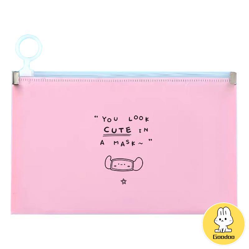 Tempat Penyimpanan Masker Resleting/Dompet Masker Tas Pouch Storage Zipper -Doo