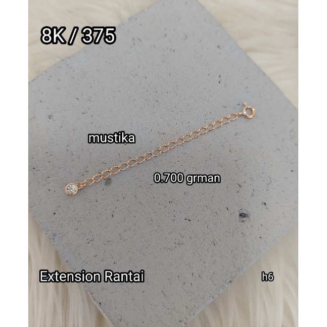 Extension rantai kalung / gelang 8K / 375
