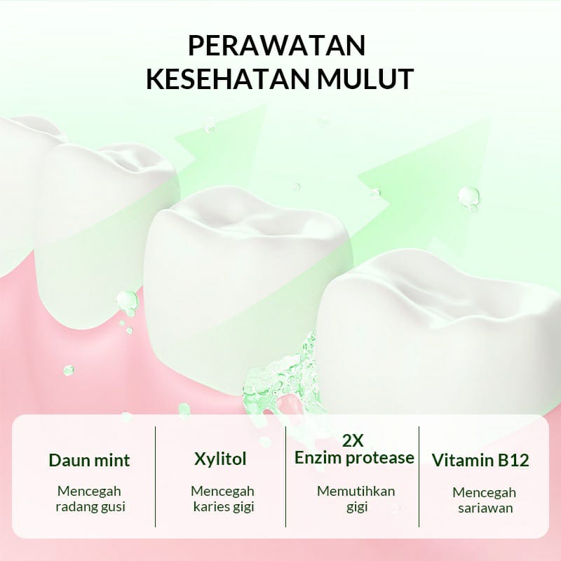 BIOAQUA Mouthwash 330ml Obat Kumur Probiotic Fragrant Refreshing Nafas Segar Pemutih Gigi Obat Kumur Karang Gigi