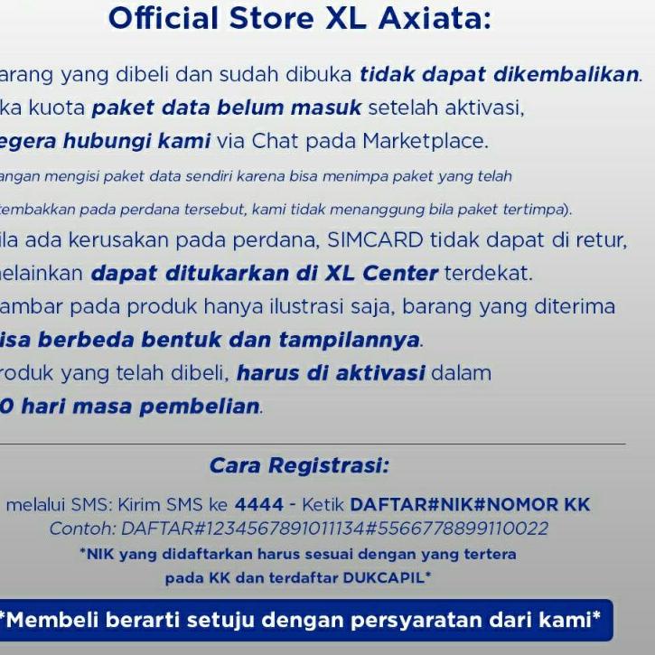 New Stock PERDANA XL 365GB SELAMA 1 TAHUN