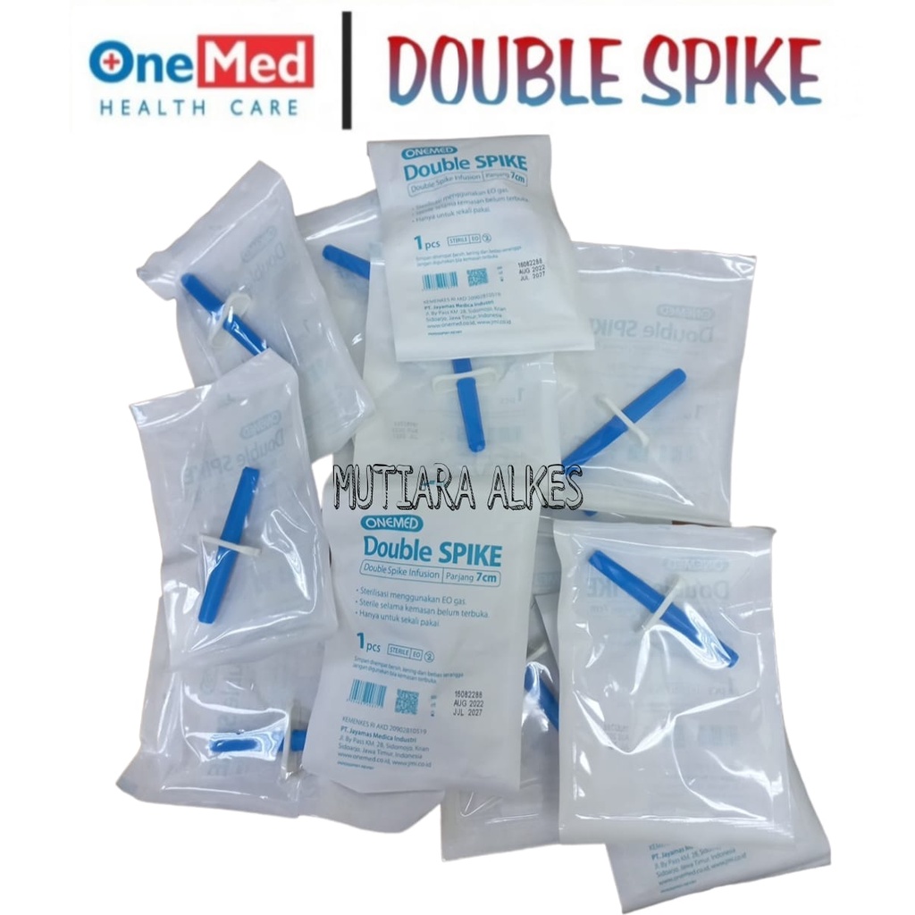 DOUBLE SPIKE Infusion / Alat untuk Cairan infus 7cm ONEMED