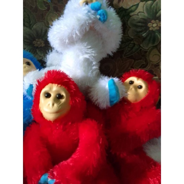 boneka monyet bulu laspur warna rendom harga murah