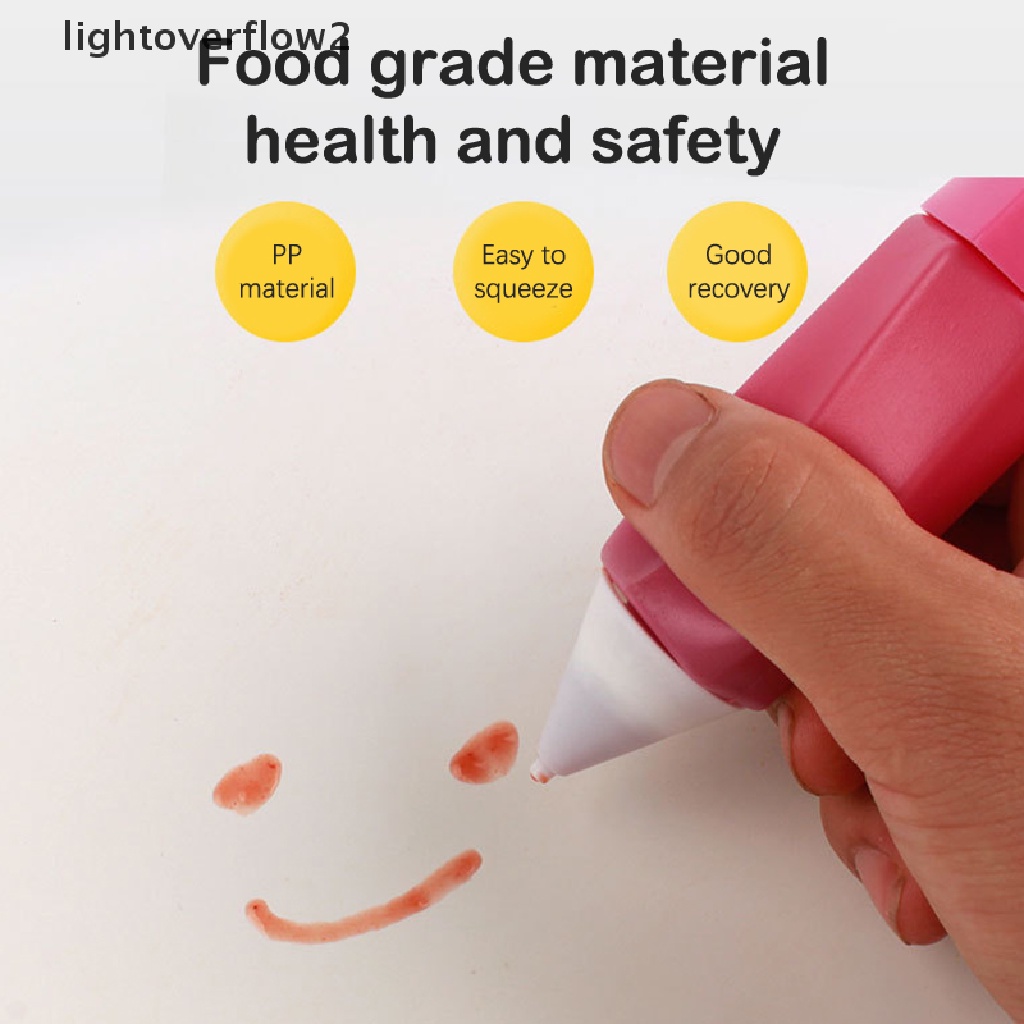 (lightoverflow2) 3pcs / Set Pena Tulis Dekorasi Kue / Biskuit