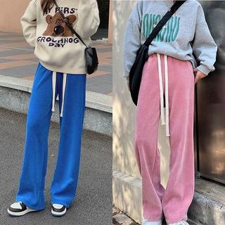 TJM CPG259 Celana Panjang Wanita Straight Hight Waits Snakebone Pattern Wide Leg Pants