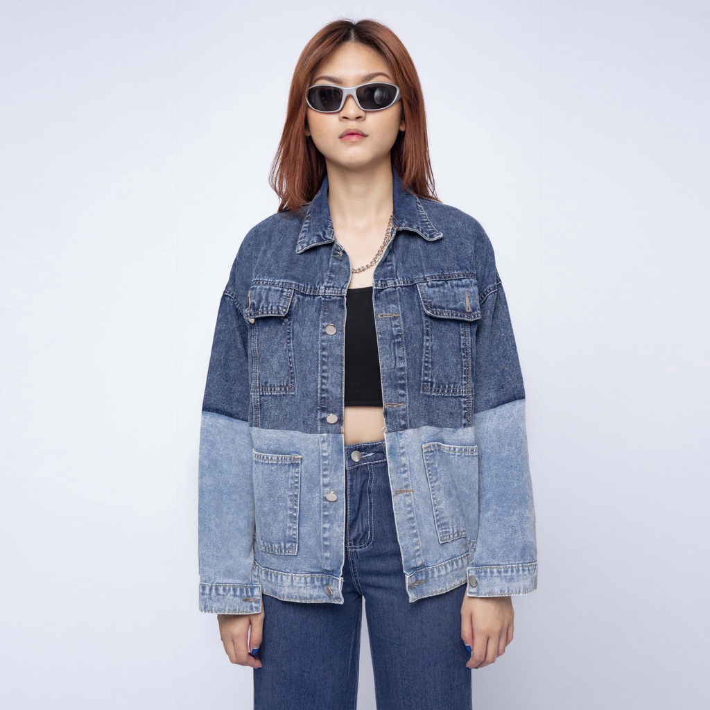 VIERLIN - Jaket jeans oversize 387