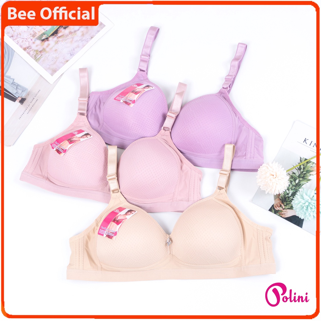 BEE - Bra Bh Wanita Push Up Cup Besar Tanpa Kawat Pakaian Dalam Wanita G233 Polini