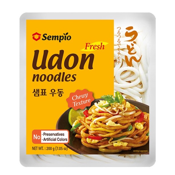 

SEMPIO FRESH UDON NOODLE 200 GR - MIE UDON TEBAL INSTANT KOREA HALAL