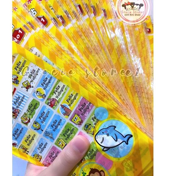 

Langsung Beliii.. LABEL NAMA WATERPROOF/ ANTI AIR