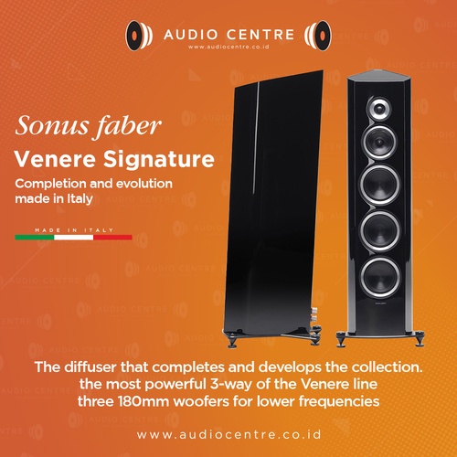 Sonus Faber Venere S Black Floorstanding Speaker