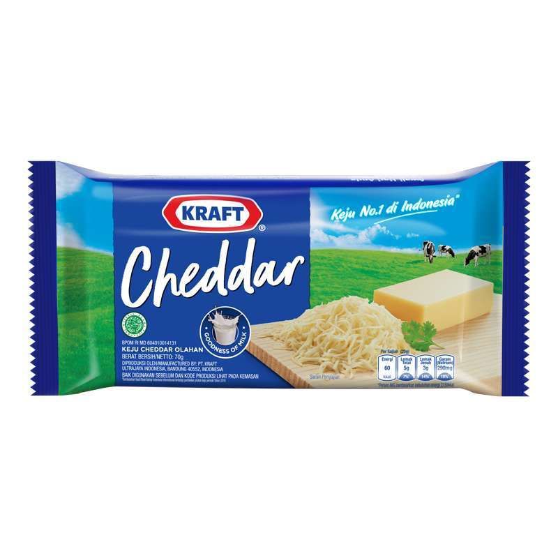 Grosir Keju Kraft Cheddar 70 gr