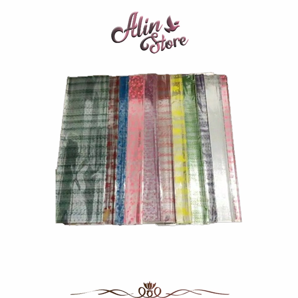

Plastik Pembungkus Parcel isi 25 Lembar Motif Mix Hore
