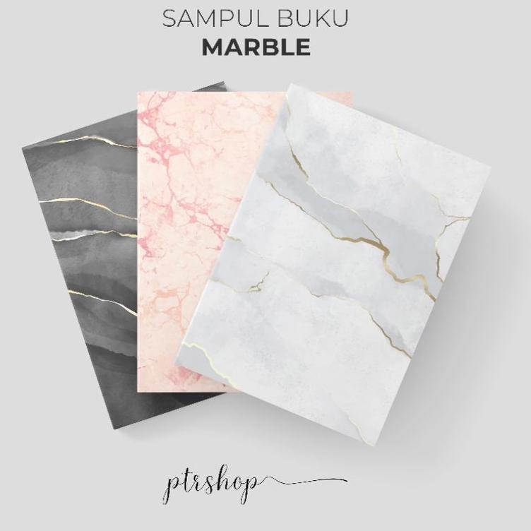 

ヤ PROMO SAMPUL BUKU BOOK COVER A5/B5 MARBLE EDITION ン