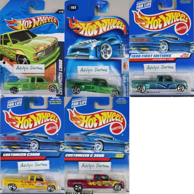 hotwheels hot wheels custom chevrolet C3500 C 3500 customized C3500 heat fleet 11 pride rides 1998 f