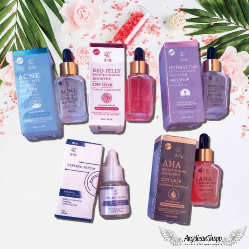 SYB  BOOSTER BODY SERUM / SYB BODY SERUM AHA BRIGHTENING / ACNE GLOW JELLY BOOSTER / RED JELLY BRIGH