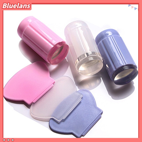 Bluelans Set Stempel Jelly Bening Untuk Nail Art