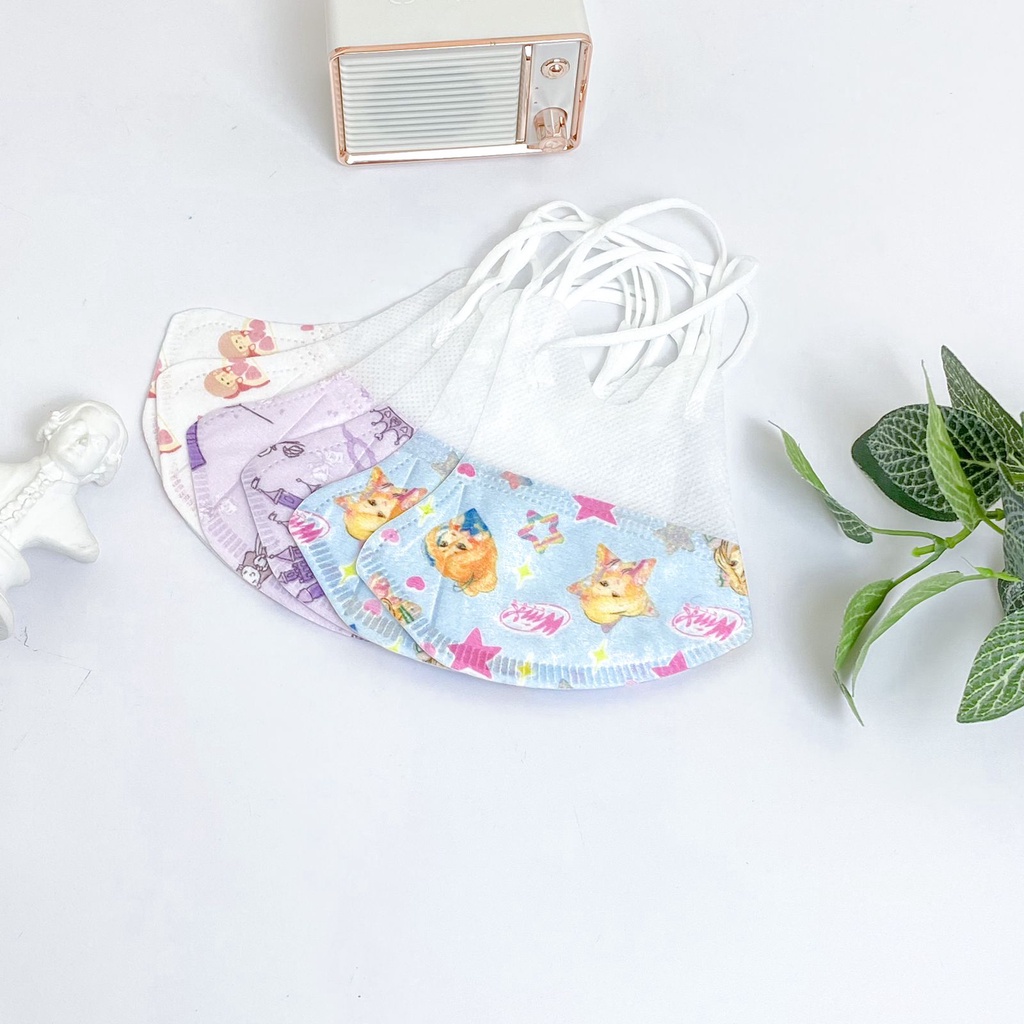 MASKER DUCKBILL ANAK BARBIE PRINCESS / MASKER ANAK NON MEDIS MOTIF KARAKTER KARTUN PRINCESS LUCU NON