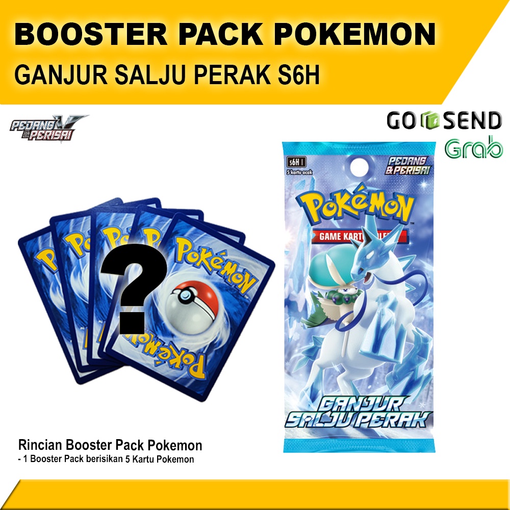 Ganjur Salju Perak Booster Pack S6H - Pokemon TCG Indonesia