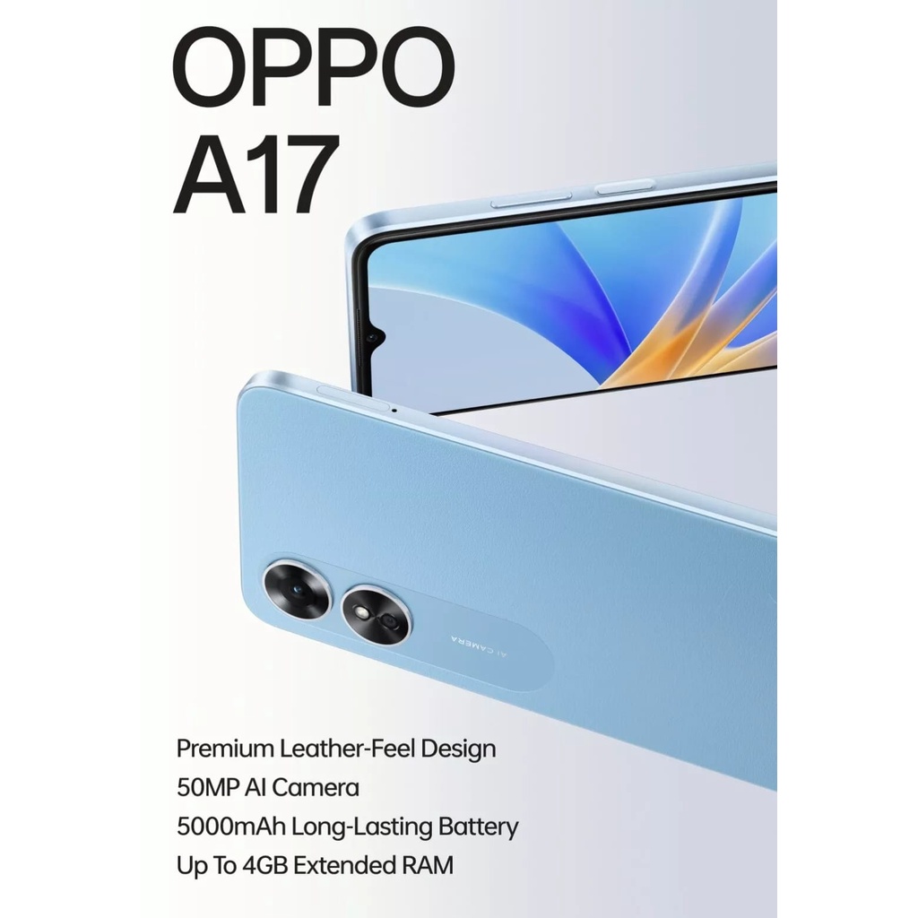 OPPO A17 4/64GB  - GARANSI RESMI