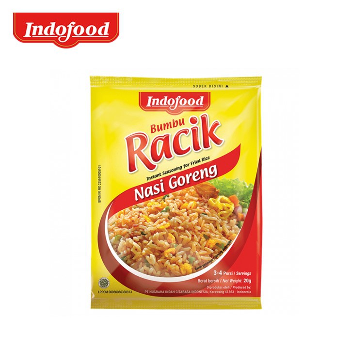

Indofood racik nasi goreng 20 gr