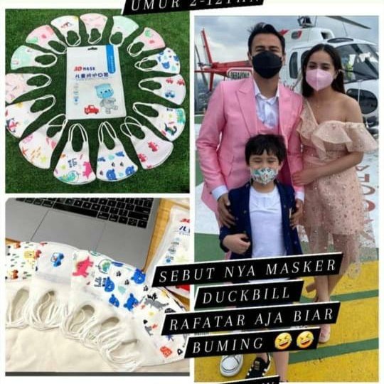 Masker ANAK DUCKBILL 3ply Karakter 3 Ply motif isi 20pcs bukan SENSI