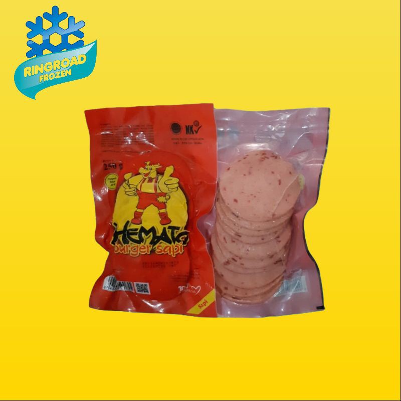 

HEMATO Burger Sapi 250 gr (10 pcs)