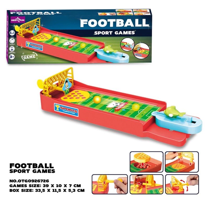 KIDDY FUN Mini Football Games Mainan Sepak Bola Anak Playset Original