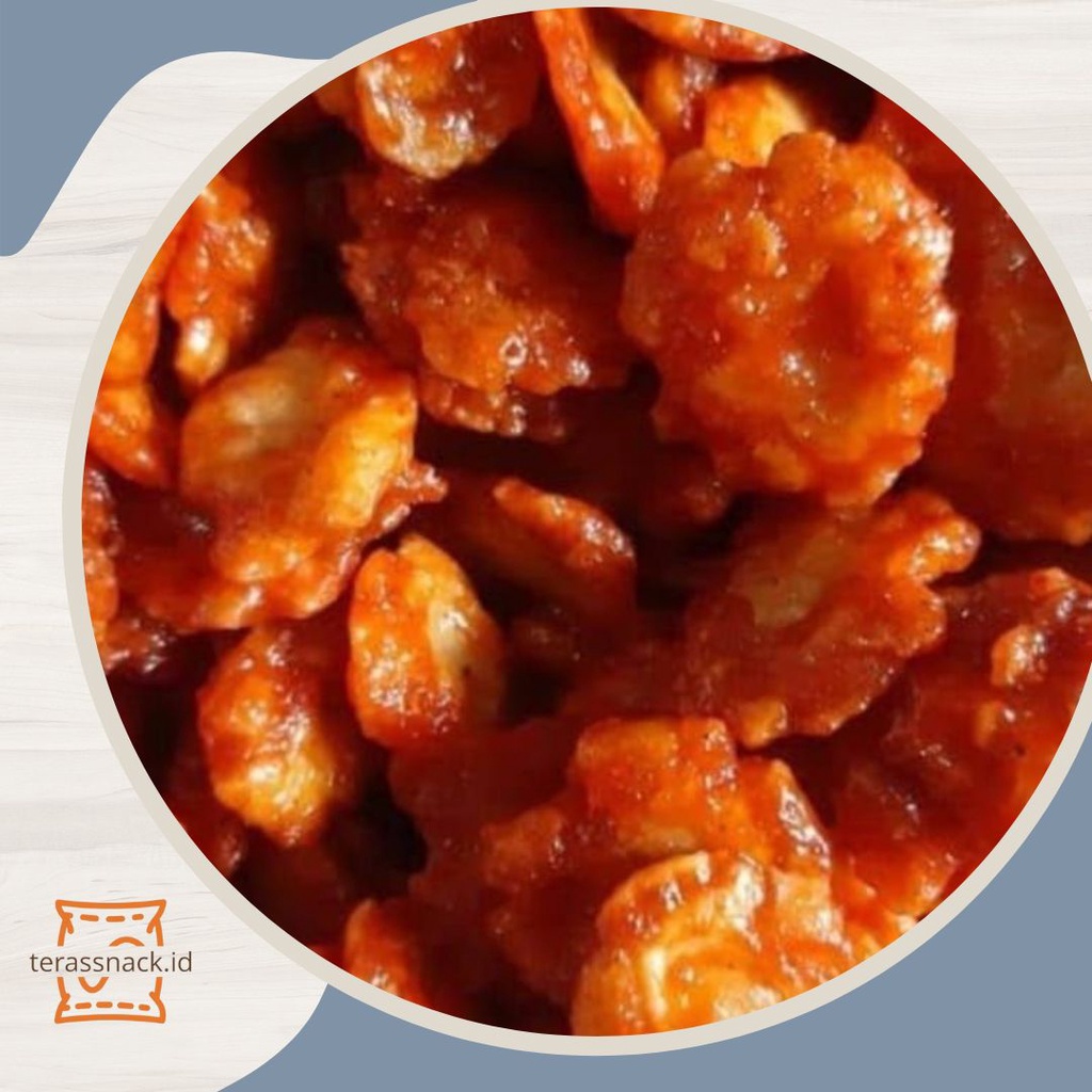 

Emping Pedas Manis Isi 200 Gram / Cemilan Pedas / Jajanan Pedas Manis