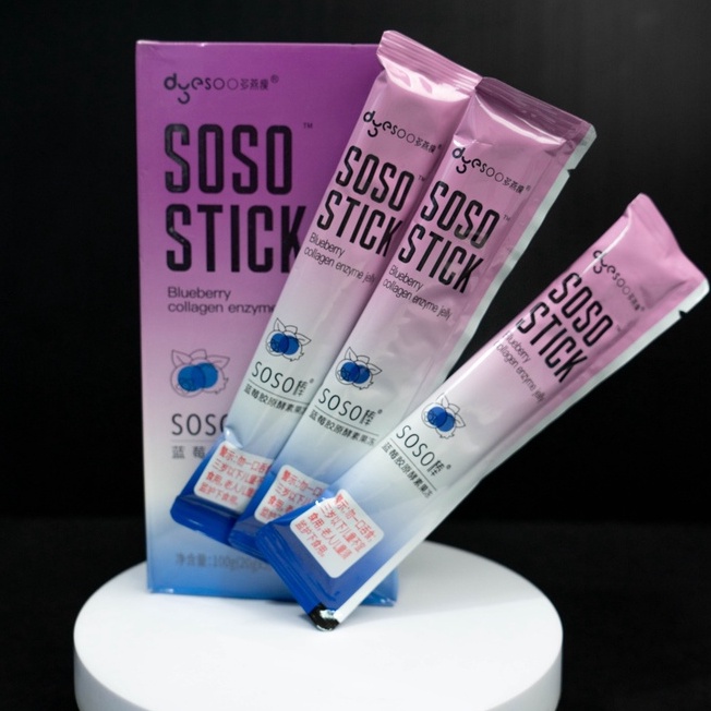 Jelly Detox /Jelly Pelangsing/ Jelly Sosostick Pelangsing Badan /DYESOO SOSO STICK Jeli Enzim Rasa A