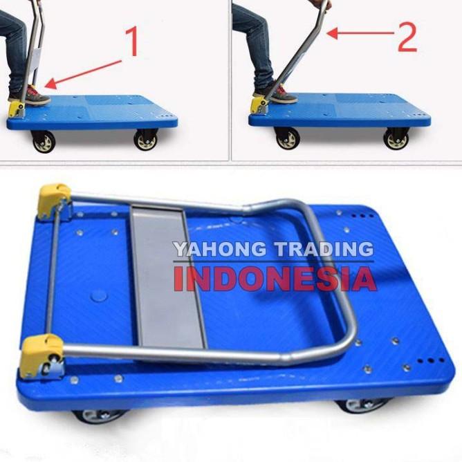 Trolley Lipat Trolly Barang Troli Plastik Serbaguna Max 400Kg