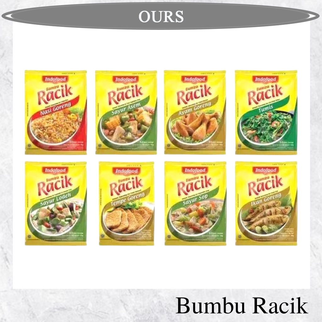 

Penyedap Masakan Bumbu Masak Instan Racik Indofood 9 Varian Bumbu