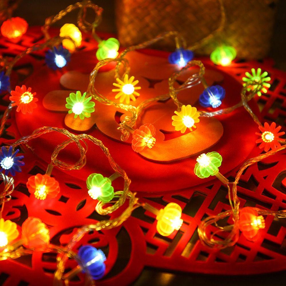 [Elegan] Lentera String Cahaya Kreatif Retro DIY Toko Layout Hangat/Suasana Cahaya Warna-Warni Lampu Untuk Festival Musim Semi Dekorasi Pesta