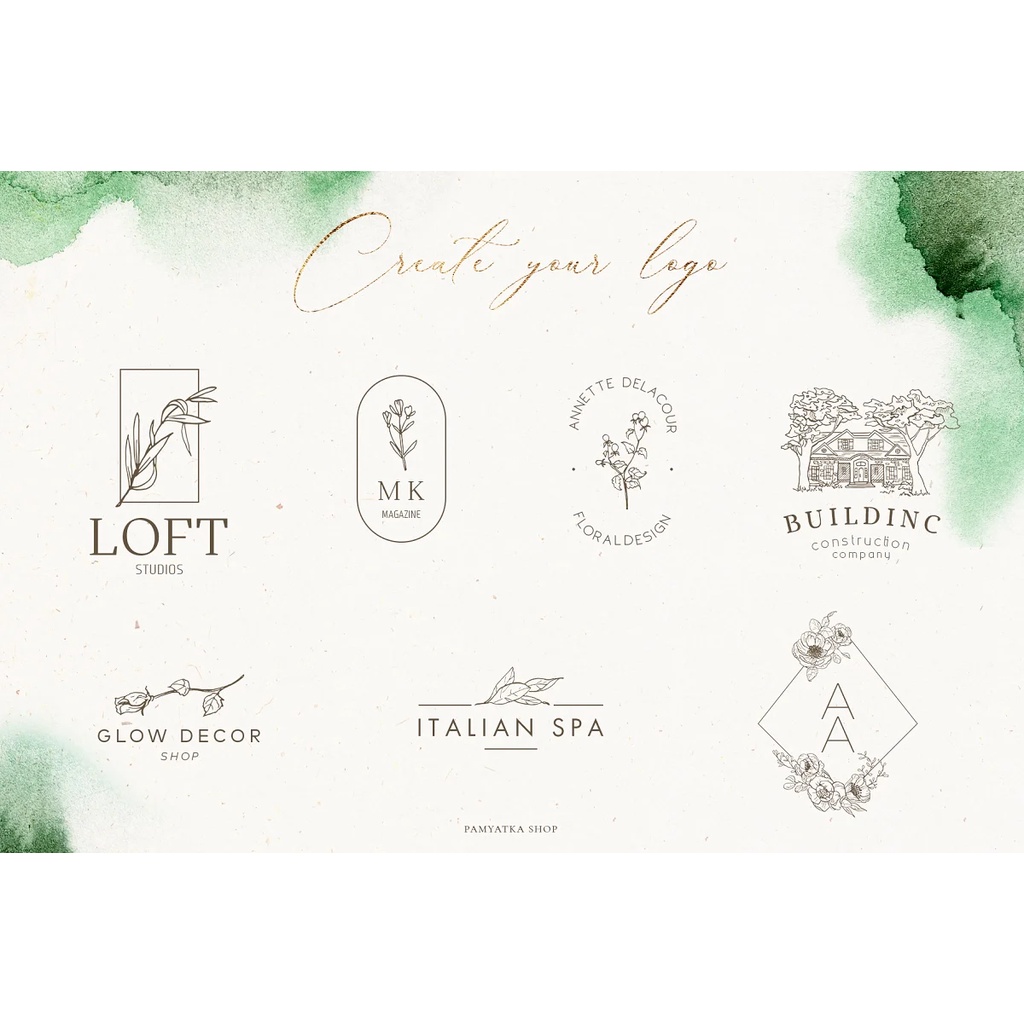 Vector Flowers Village Houses