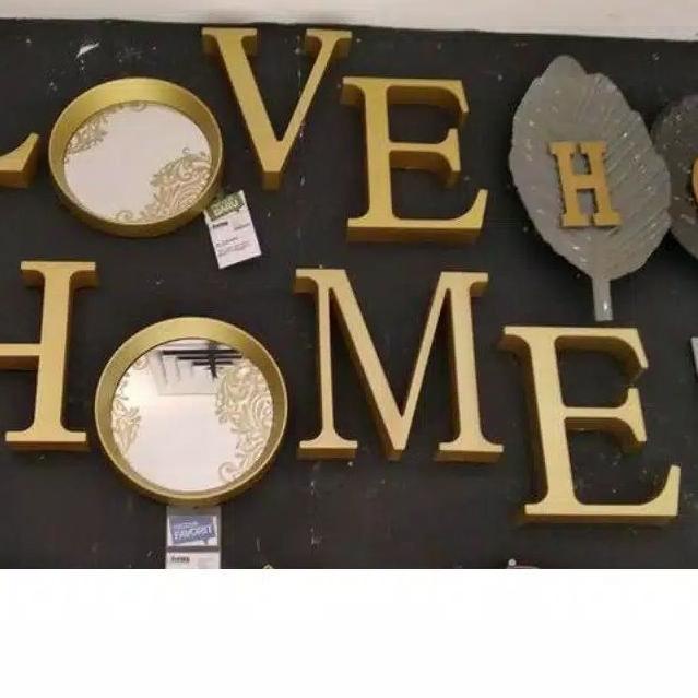 READY PAJANGAN HIASAN DINDING LOVE & HOME INFORMA / Dekorasi Dinding / love home /pigura dinding lov