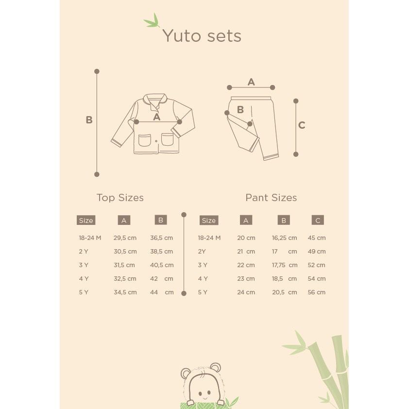 BAMBOO AND BUB YUTO SET / SETELAN BAYI DAN ANAK