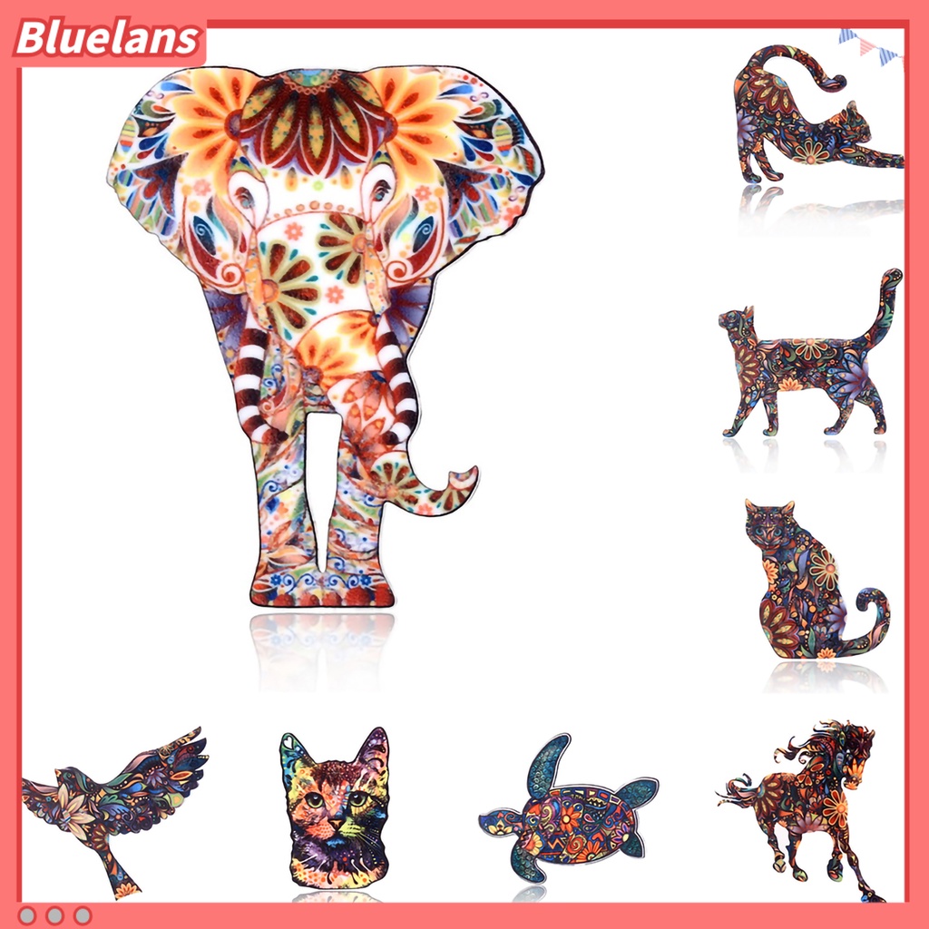 Bluelans Brooch Pin Lightweight Store Conveniently Alloy Animal Shape Brooch Pins Set Unisex