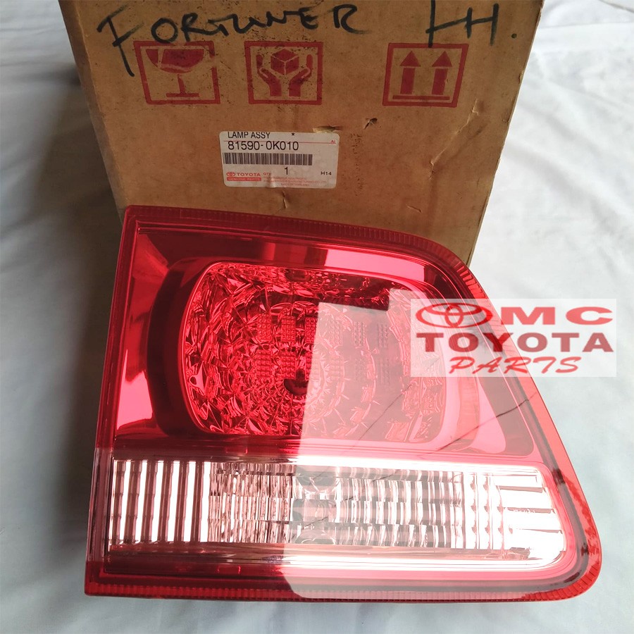 Lampu Mundur / Reflektor Bagasi Belakang Kiri Fortuner 81590-0K010