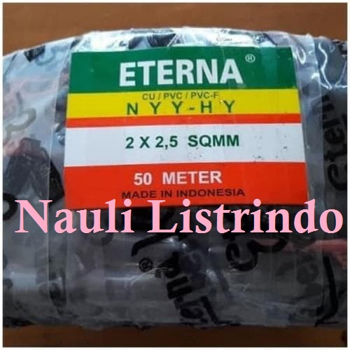 Kabel Eterna NYYHY 2x2.5 mm 50 meter / Kabel Eterna NYYHY 2x2,5 50m