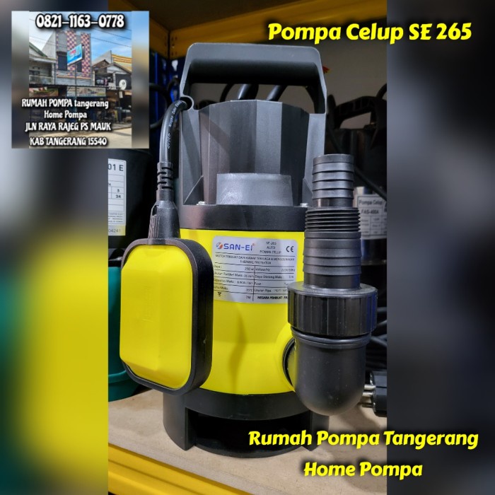 Pompa celup kolam air kotor sanei 265