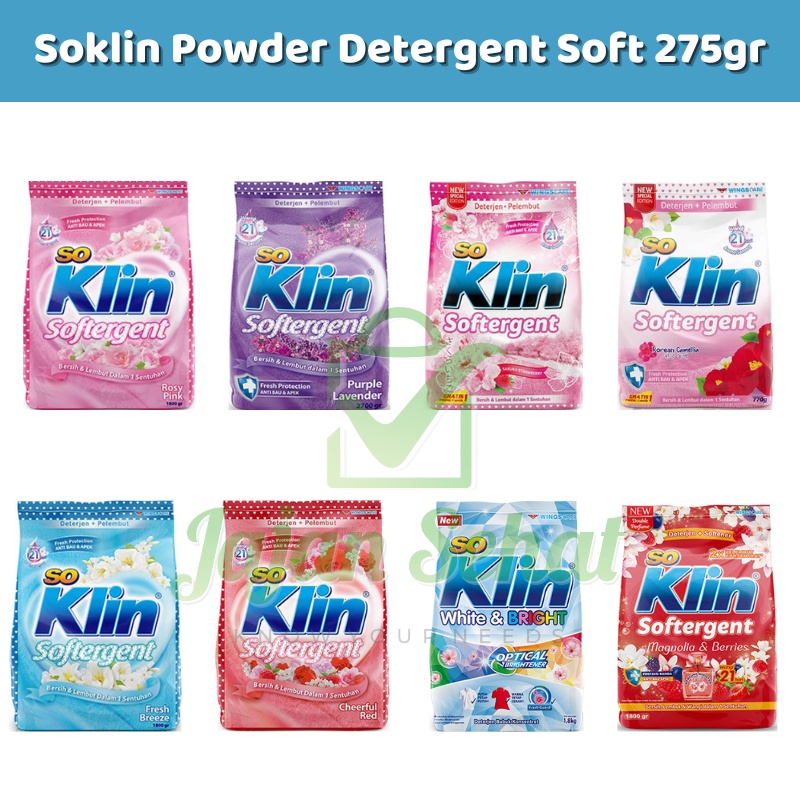 Soklin Powder Detergent Soft 215gr