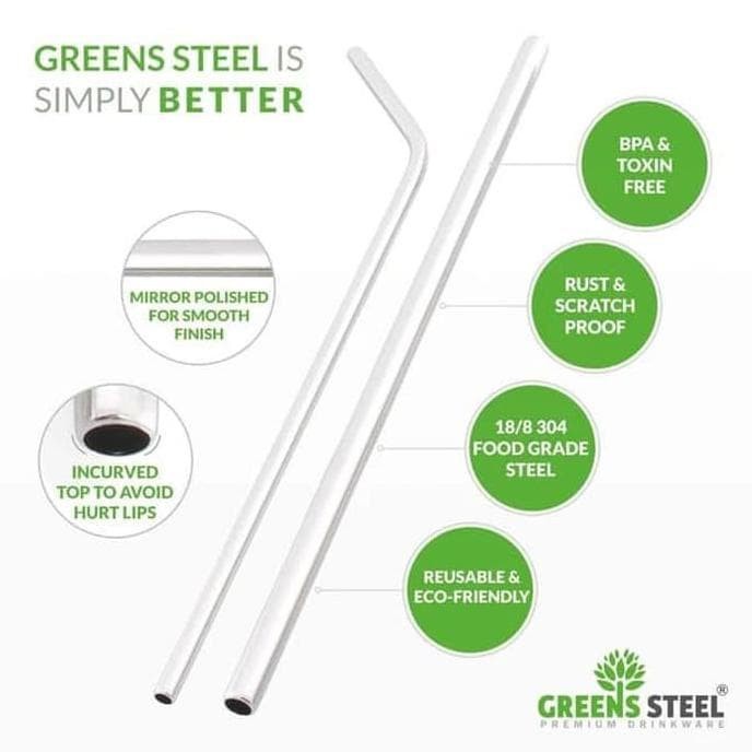 SEDOTAN STAINLESS SET SIKAT PEMBERSIH PIPET STRAW CLEANER LURUS