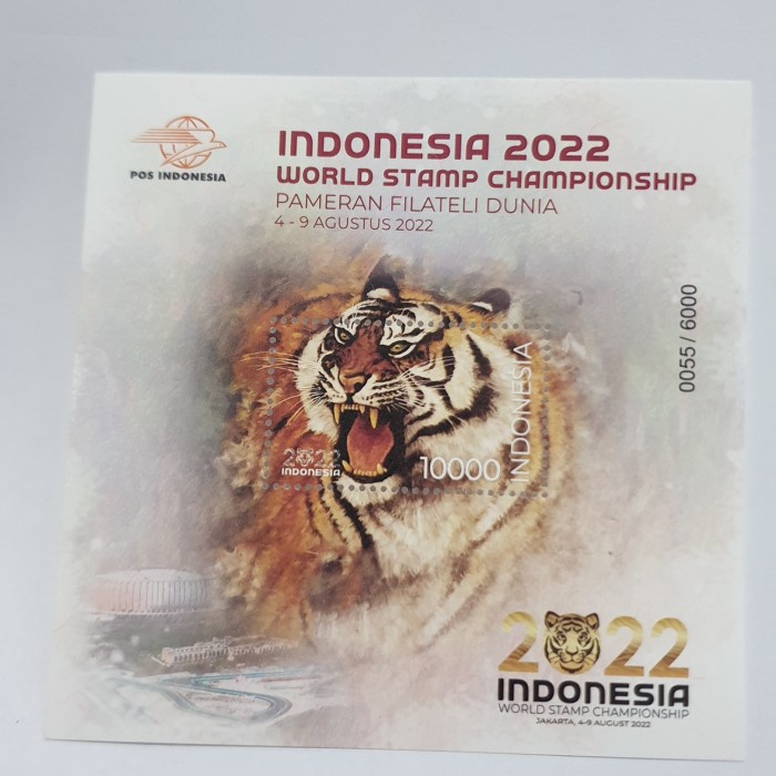 

Unik Souvenir Sheet Indonesia 2022 World Stamp Championship Kondisi Baru Hot Sale