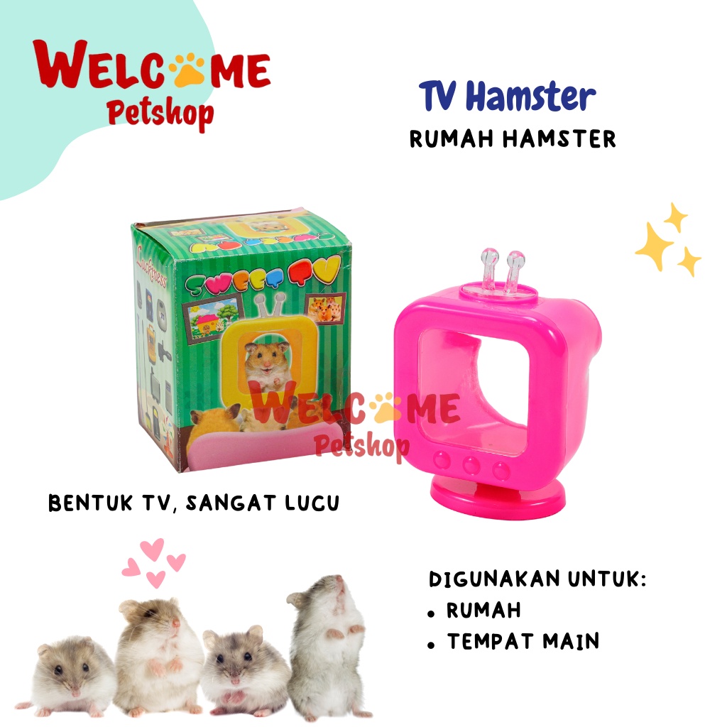 TV Hamster / Mainan Hamster / Tempat Tidur Hamster