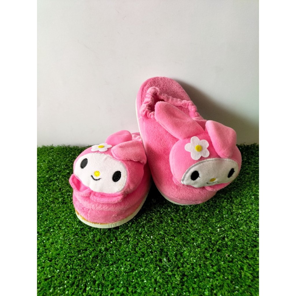 Sandal Selop Rumah/Kamar Anak Perempuan Melody Kain Import Nyaman | Sendal Slop Anak Cewek