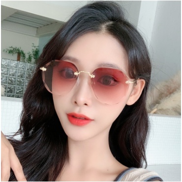 Sunglasses Kacamata Hitam Metal No frame Women Sunglasses New Arrival Import Kacamata Fashion