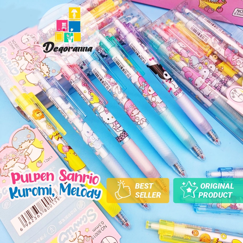 

Pulpen Sanrio Mekanik Pena Unik Pulpen karakter Hello Kitty, Melody, Pompurin, Badtz / Alat Tulis / Pulpen & Tinta