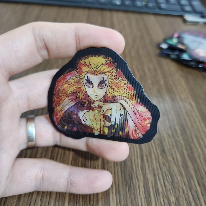 

STIKER 3D MOTION LENTICULAR ANIME - DK0174 - Demon Slayer - Rengoku