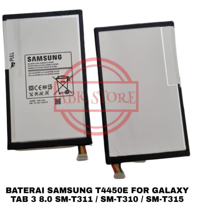 Dipesan ya--BATRE BATERAI SAMSUNG GALAXY TAB 3 8.0 SM-T311 / SM-T310 / SM-T315 T4450E BATTERY ORIGIN