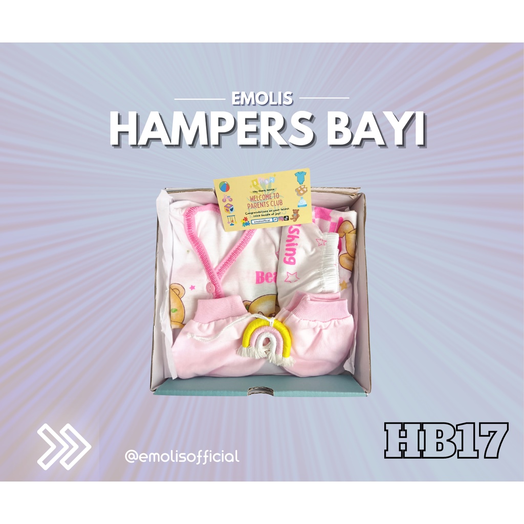 HB17 Hampers Bayi Newborn Baby Gift Emolis Kado Bayi Lahiran Unisex / Boy / Girl Perlengkapan Bayi Murah