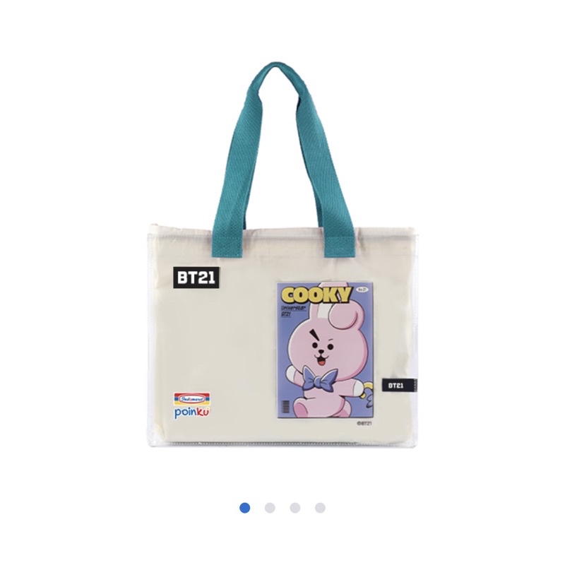 Totebag Tas BT21 Indomaret Cooky Ready Stock Transparan Bening Transparant Bag